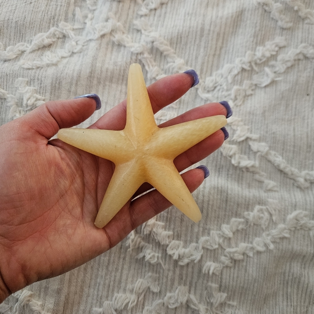 Vintage Handcarved Onyx Starfish